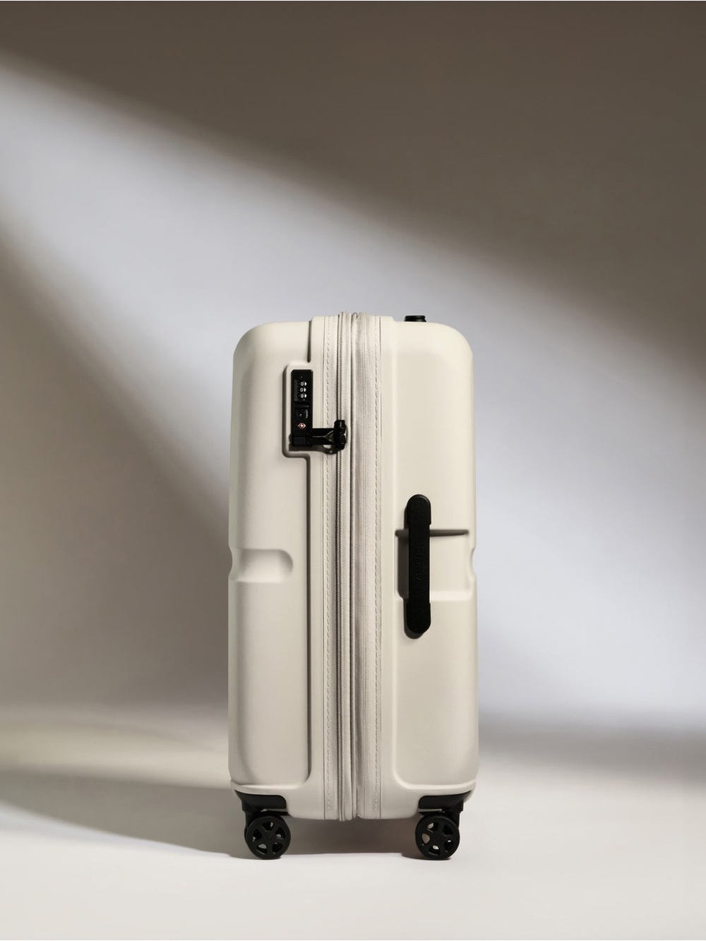 Antler Carry-On Luggage Warm Taupe Stripe Hardshell Spinner Suitcase Travel✈️ - Picture 2 of 16